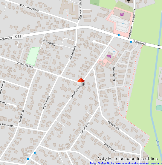 Lageplan Etagenwohnung Celle/ Nienhagen