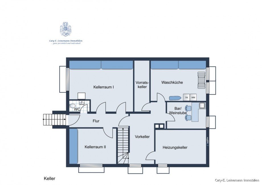 Grundriss Keller Einfamilienhaus Isernhagen / Hohenhorster Bauerschaft