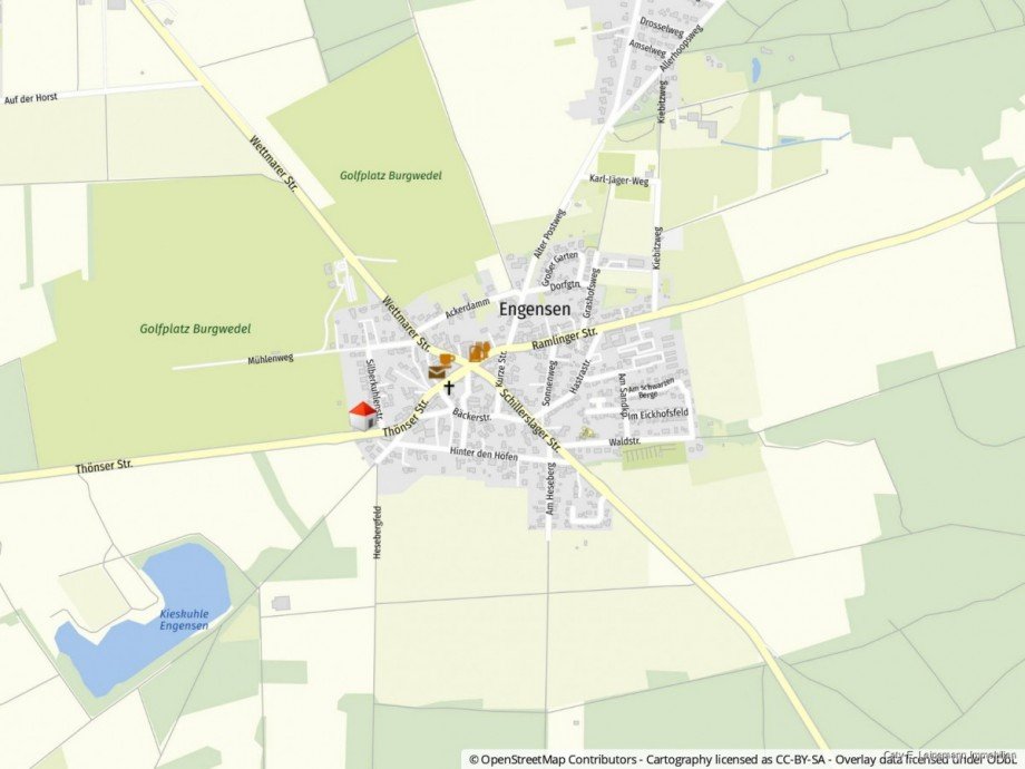 Lageplan Einfamilienhaus Burgwedel / Engensen