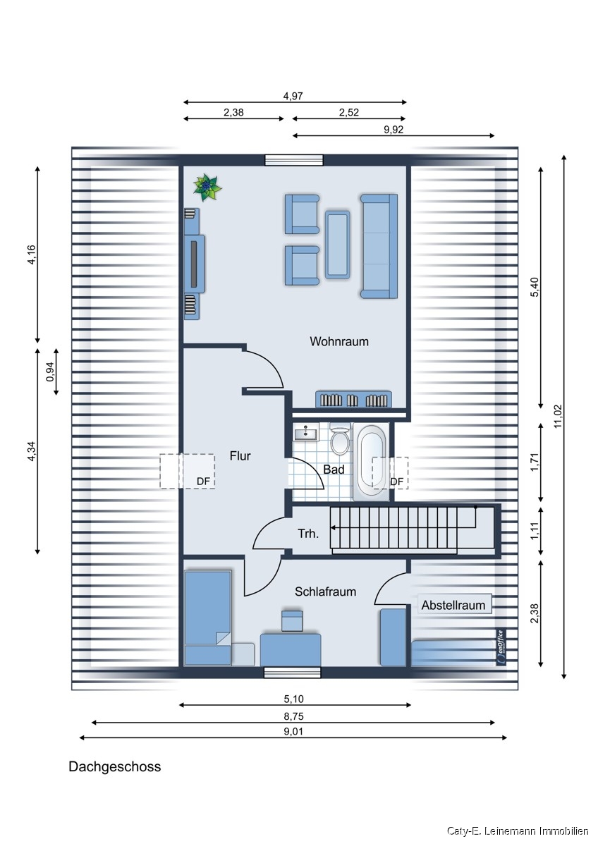 Grundriss Dachgeschoss Einfamilienhaus Burgwedel