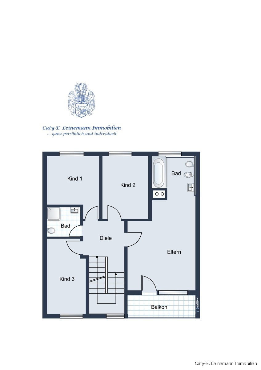 Obergeschoss Grundrissskizze Einfamilienhaus Lehrte