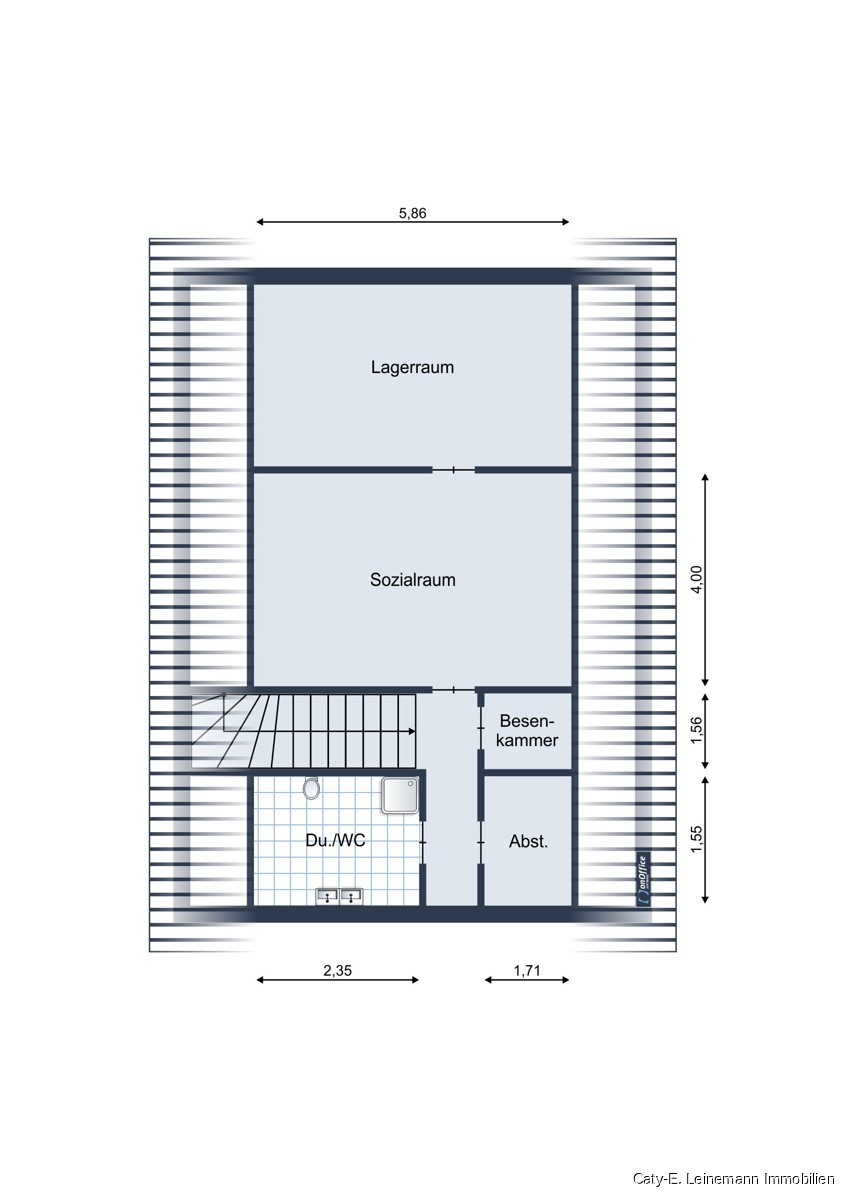Grundriss DG B�ro / Praxis Burgwedel / Gro�burgwedel