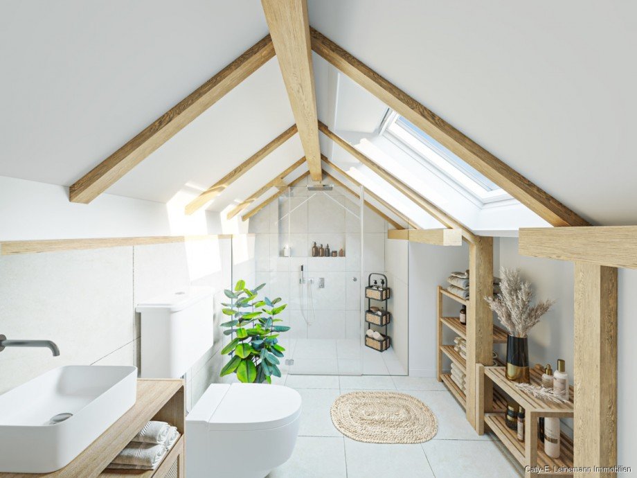 Obergeschoss Badezimmer Beispieleinrichtung Einfamilienhaus Uetze / H�nigsen