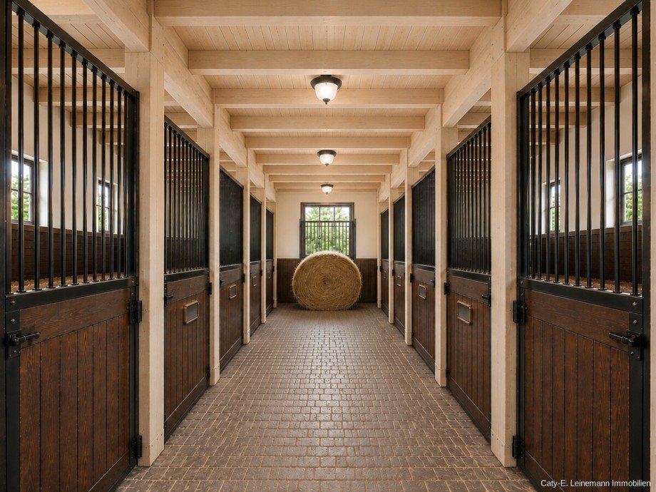 Stalltrakt - KI bearbeitete Beispieleinrichtung Haus Isernhagen / Hohenhorster Bauerschaft