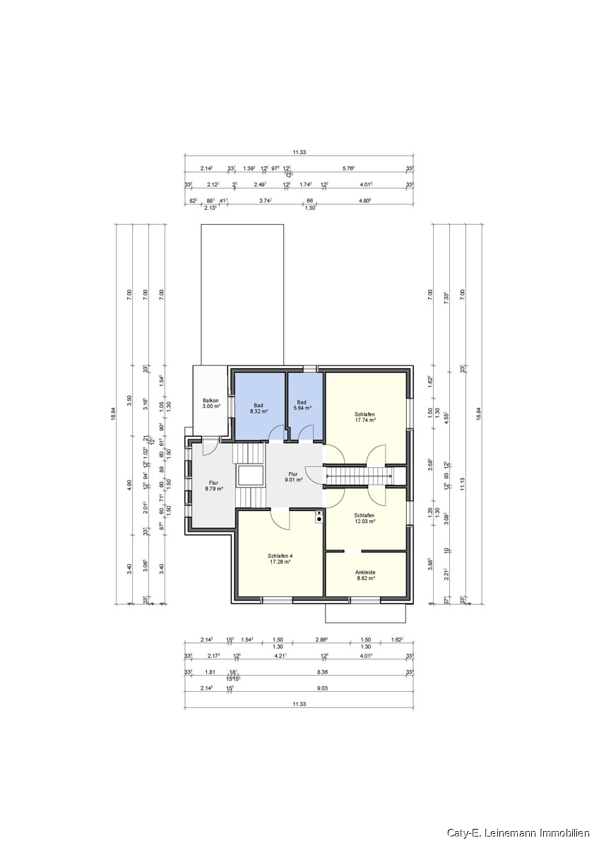 OG Grundriss Villa Celle/ Nienhagen