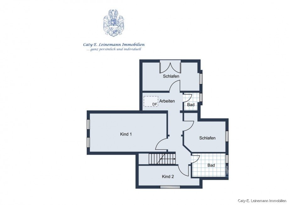 Grundrissskizze Obergeschoss Einfamilienhaus Nienhagen