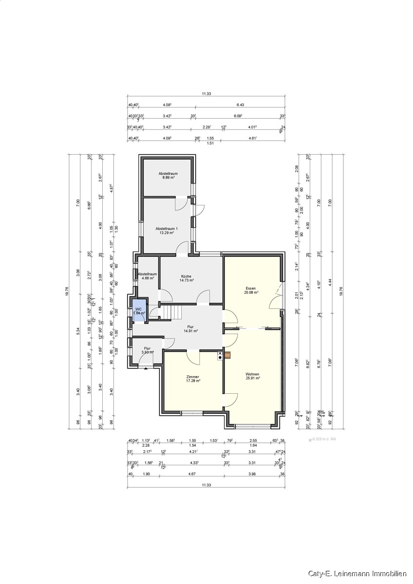 EG Grundriss Villa Celle/ Nienhagen