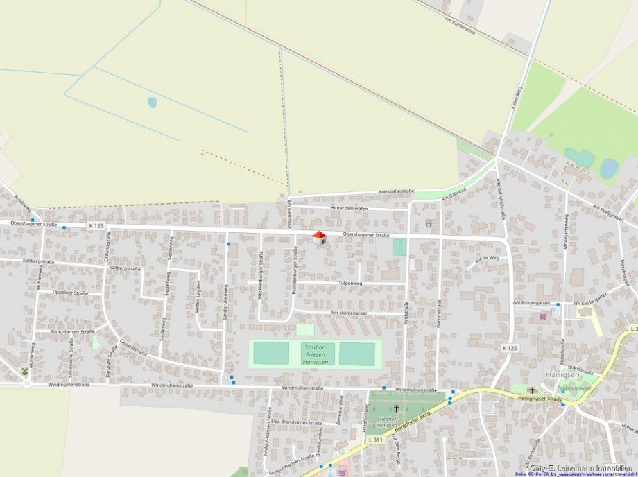 Lageplan Einfamilienhaus Uetze / H�nigsen