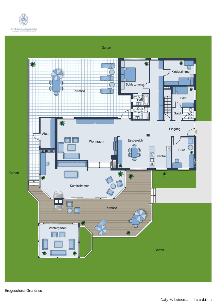 EG Grundriss Einfamilienhaus Burgwedel / Lahberg