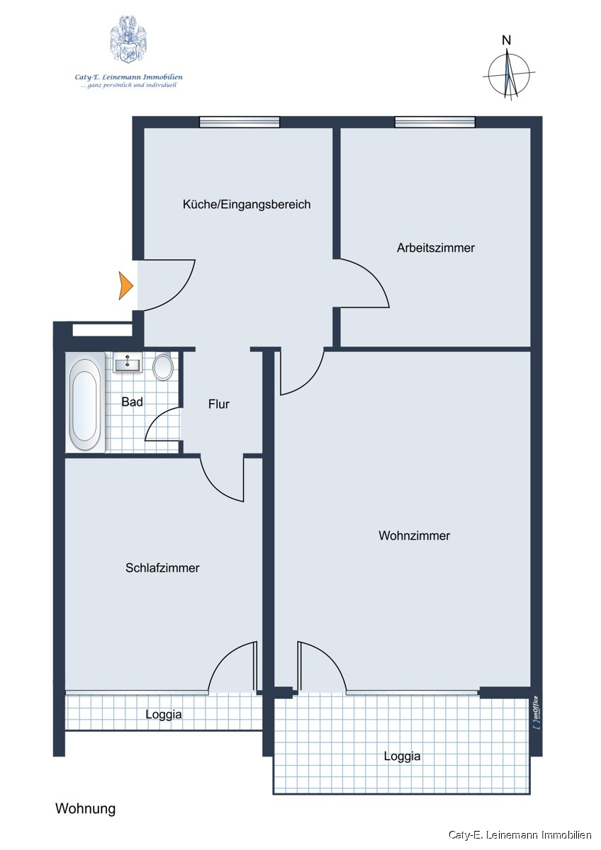 Grundriss Etagenwohnung Burgwedel / Gro�burgwedel