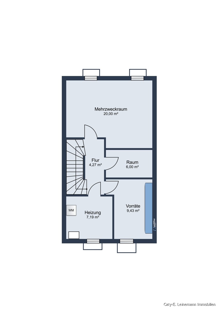 Grundriss Keller Reihenmittelhaus Burgwedel