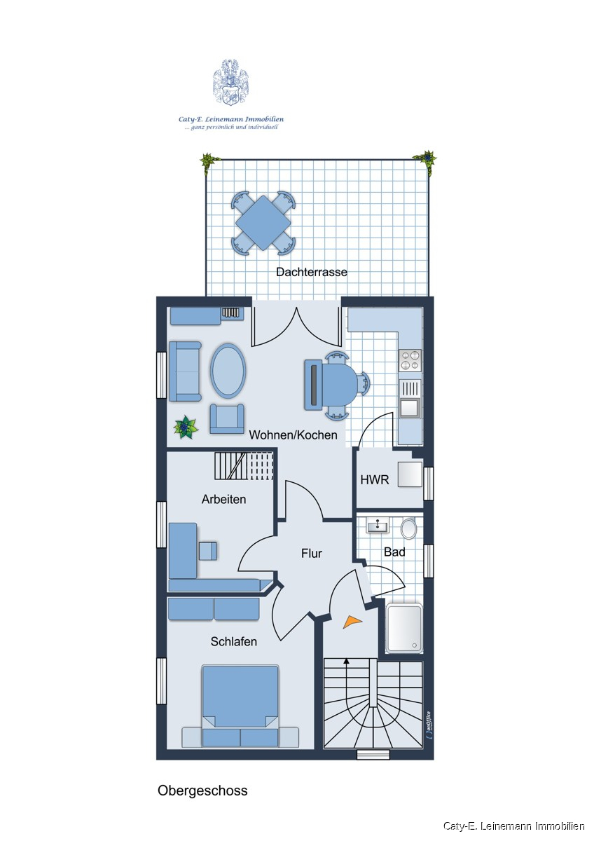 OG Grundriss Etagenwohnung Celle/ Nienhagen