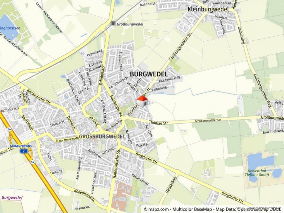 Geolyzer Kartenausschnitt Etagenwohnung Burgwedel