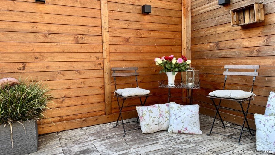 Garten Loungeecke Reihenhaus Isernhagen / Hohenhorster Bauerschaft