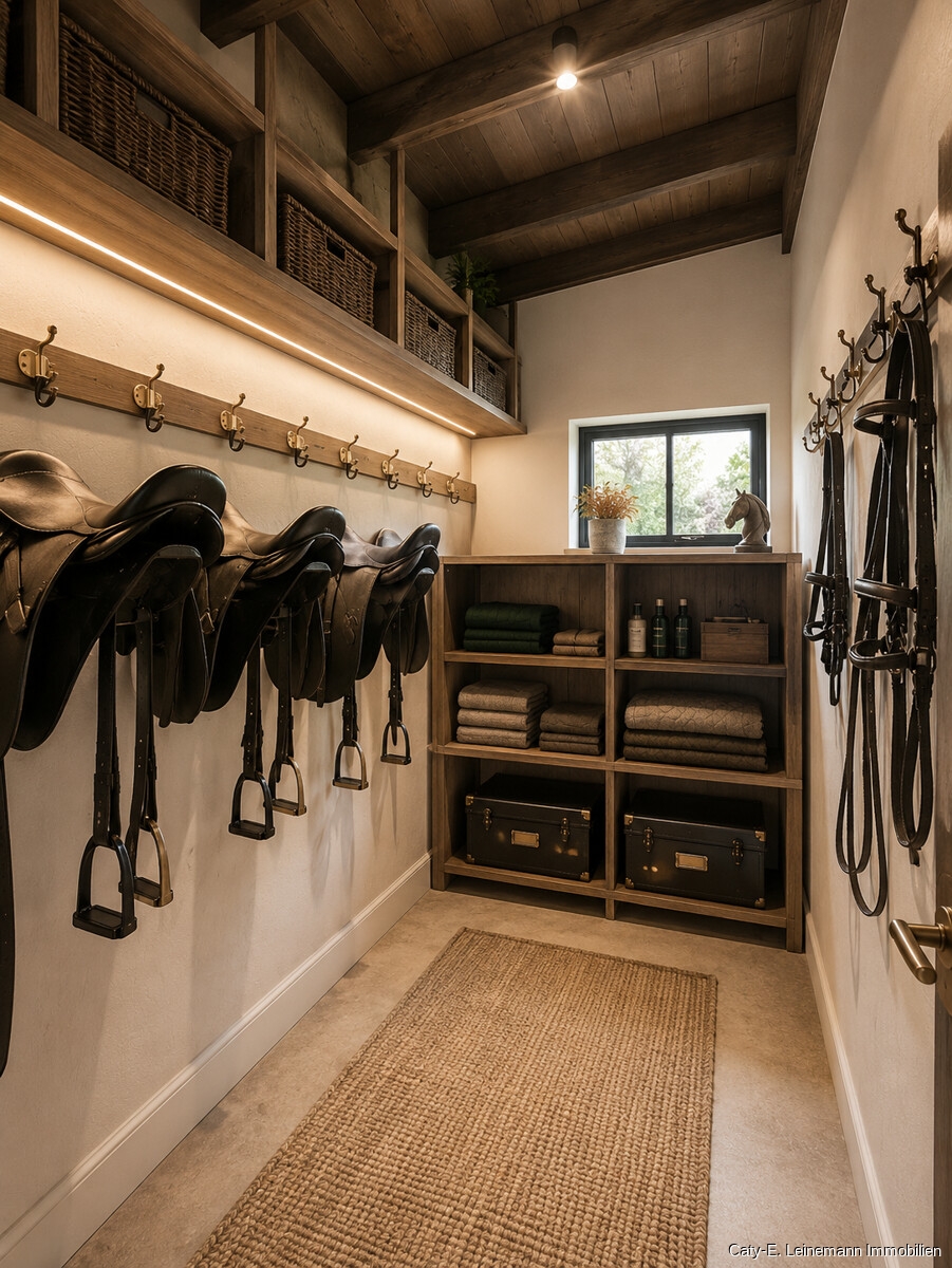 Sattelkammer KI bearbeitete Beispieleinrichtung Haus Isernhagen / Hohenhorster Bauerschaft