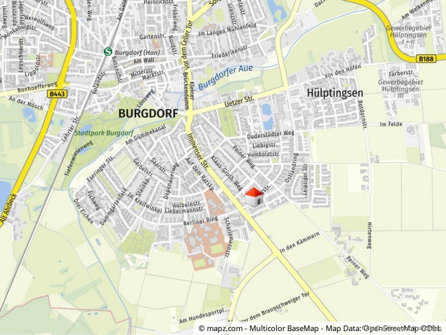 Lageplan Erdgeschosswohnung Burgdorf