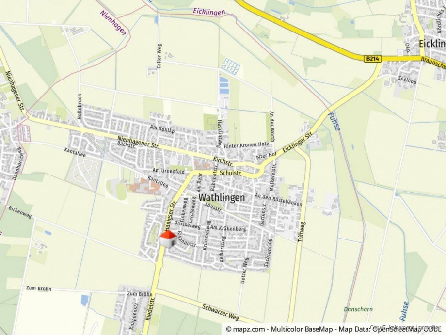 Geolyzer Kartenausschnitt Zweifamilienhaus Wathlingen