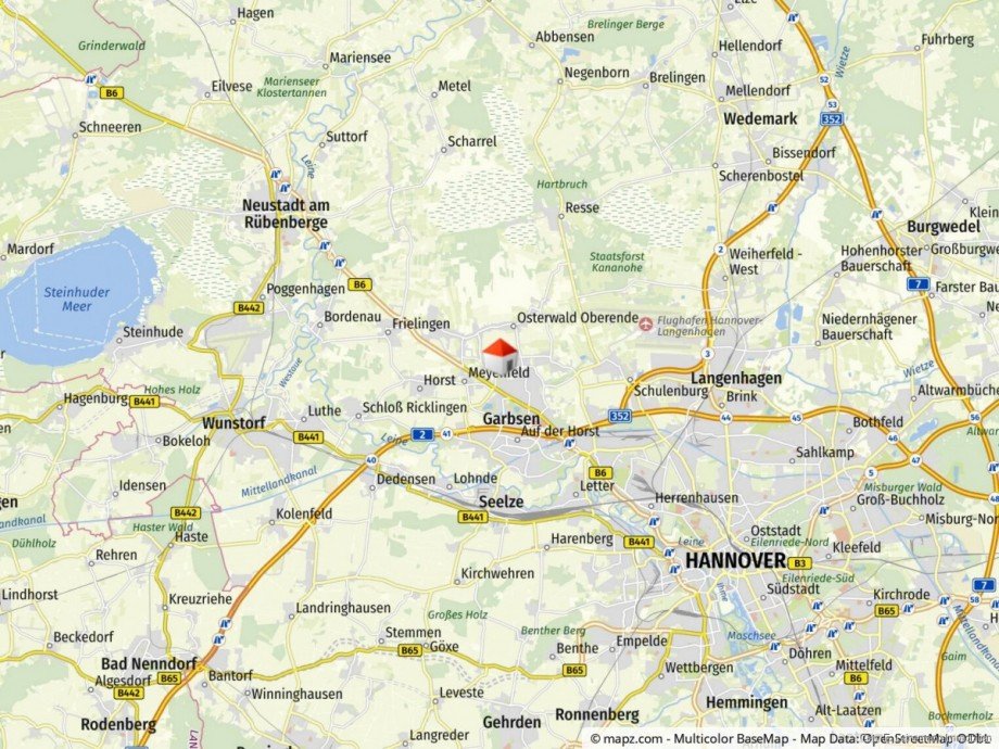 Gro�raumkarte Einfamilienhaus Garbsen / Berenbostel