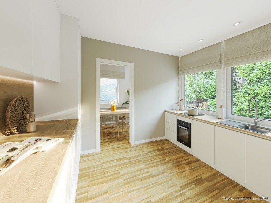K�che mit Beispieleinrichtung Bungalow Burgwedel / Wettmar