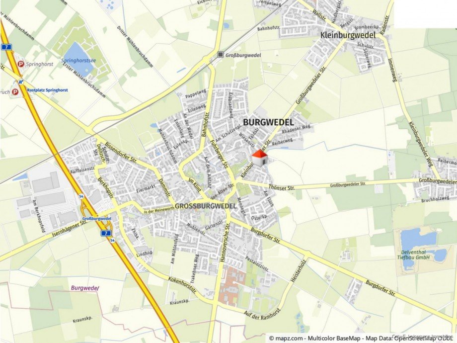 Lageplan Etagenwohnung Burgwedel / Gro�burgwedel