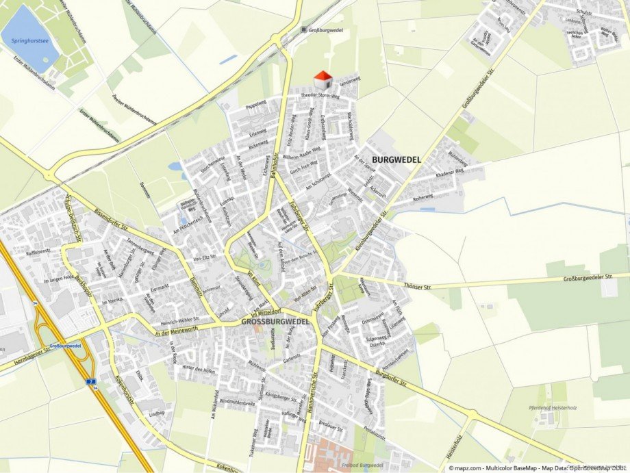 Lageplan Mehrfamilienhaus Burgwedel / Gro�burgwedel