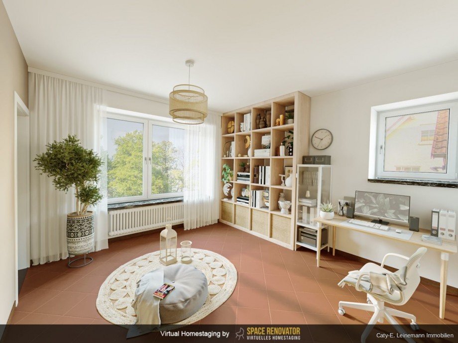 EG Beispieleinrichtung B�ro/ Arbeitszimmer Einfamilienhaus Burgwedel / Wettmar