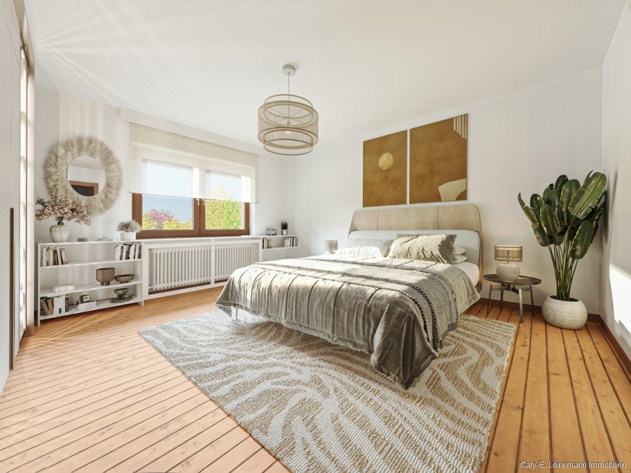 Obergeschoss Schlafzimmer Beispieleinrichtung Einfamilienhaus Uetze / H�nigsen