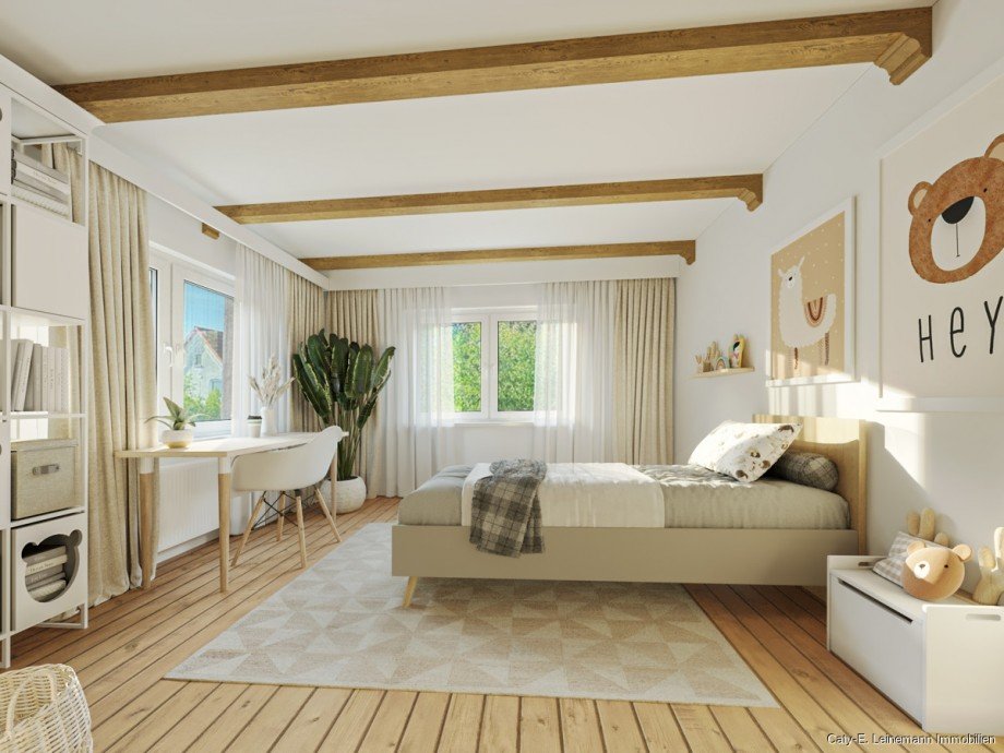 Obergeschoss Kinderzimmer Beispieleinrichtung Einfamilienhaus Uetze / H�nigsen