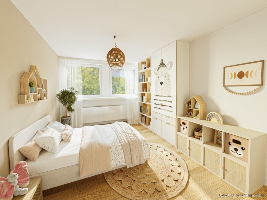 OG Schlafzimmer Beispieleinrichtung Reihenmittelhaus Burgwedel / Wettmar