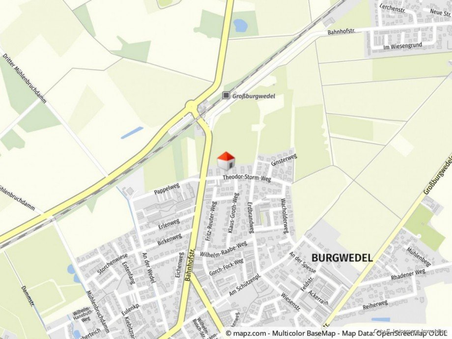 Lageplan Erdgeschosswohnung Burgwedel / Gro�burgwedel