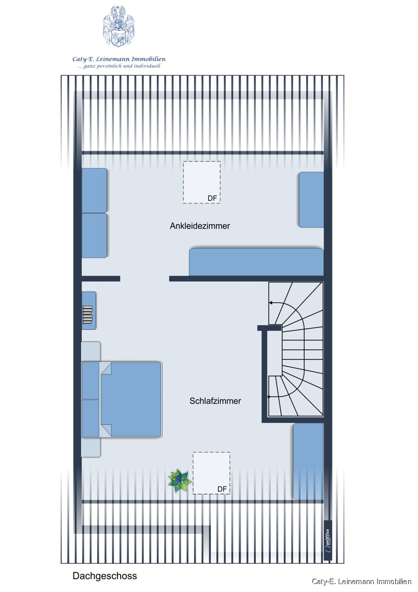 Grundriss DG Reihenmittelhaus Langenhagen / Kaltenweide