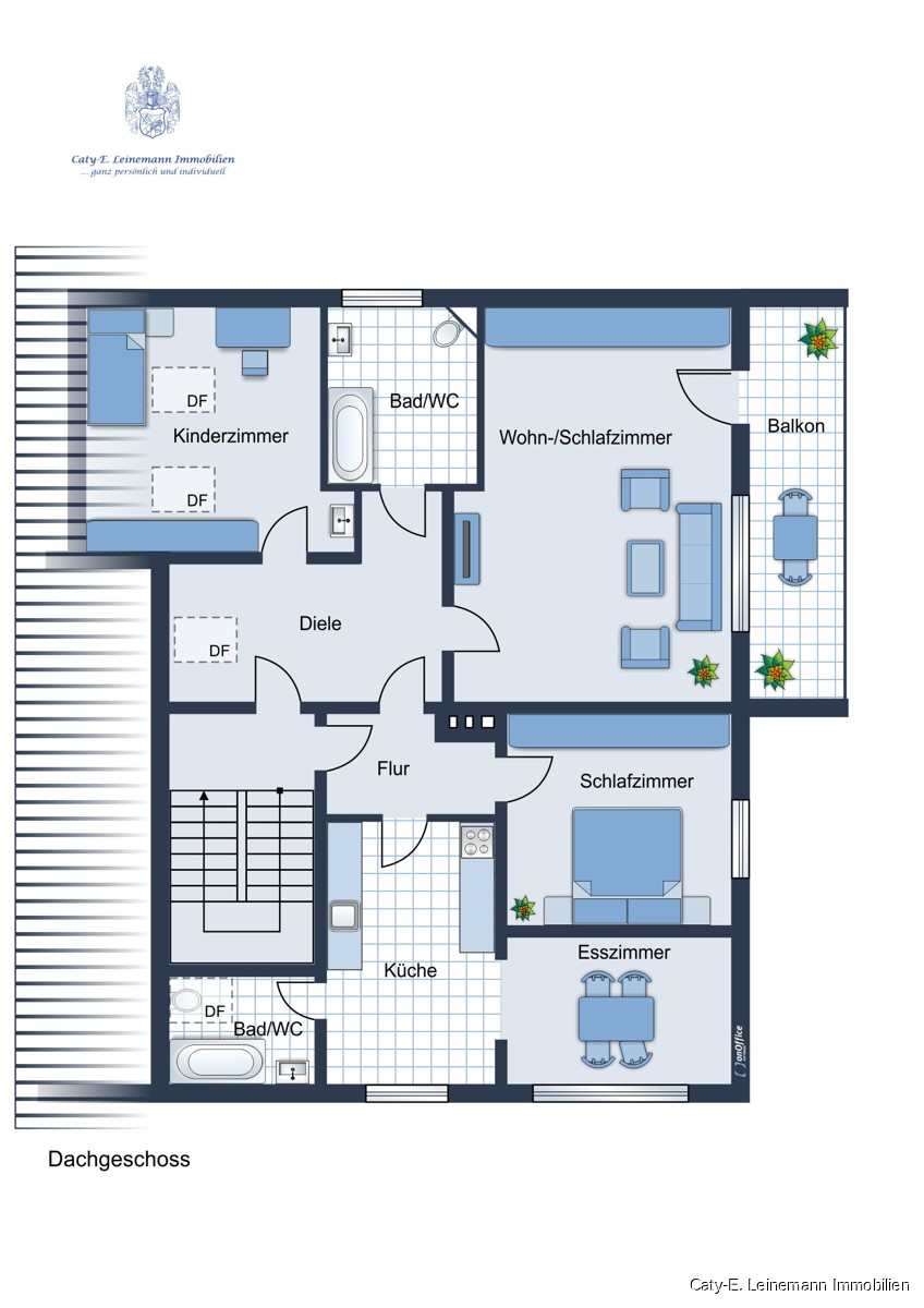 Grundriss Obergeschoss Einfamilienhaus Lauenau